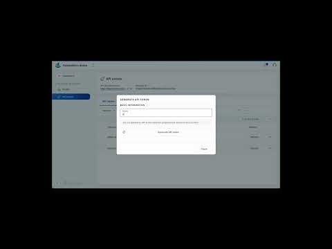 Generate API TOKEN